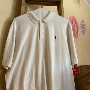 XXL white polo